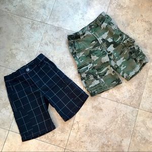 Toddler Boy size 4 shorts Gymboree And Cherokee Camo Cargo Plaid